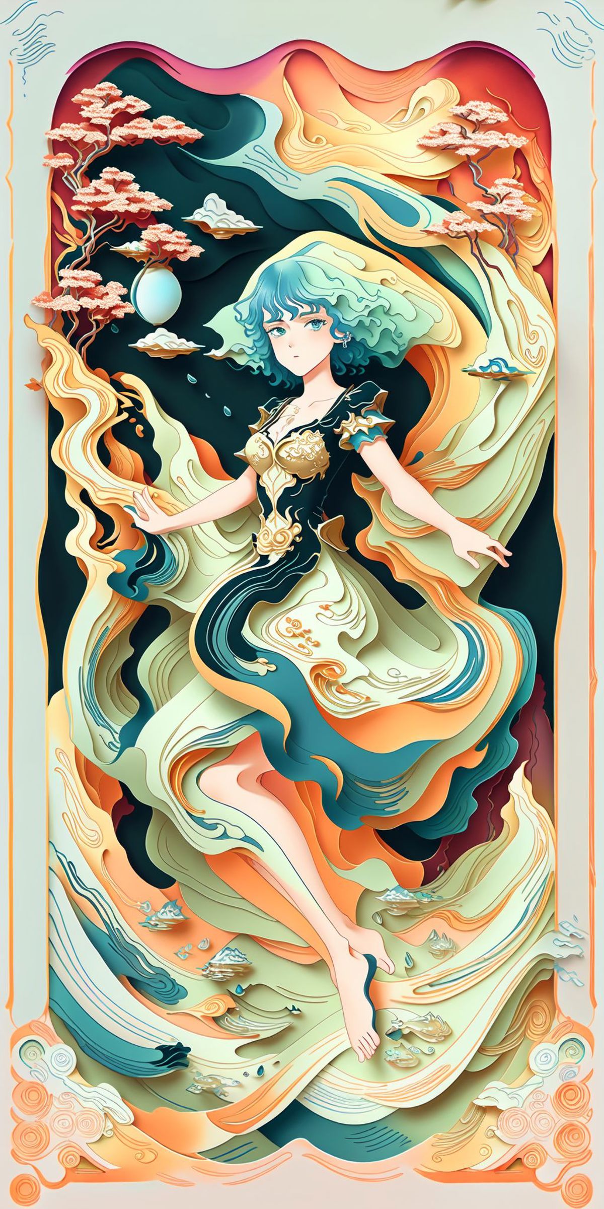 Anime Tarot Card Art Style LoRA (塔罗牌/タロットカード) image by ChaosOrchestrator