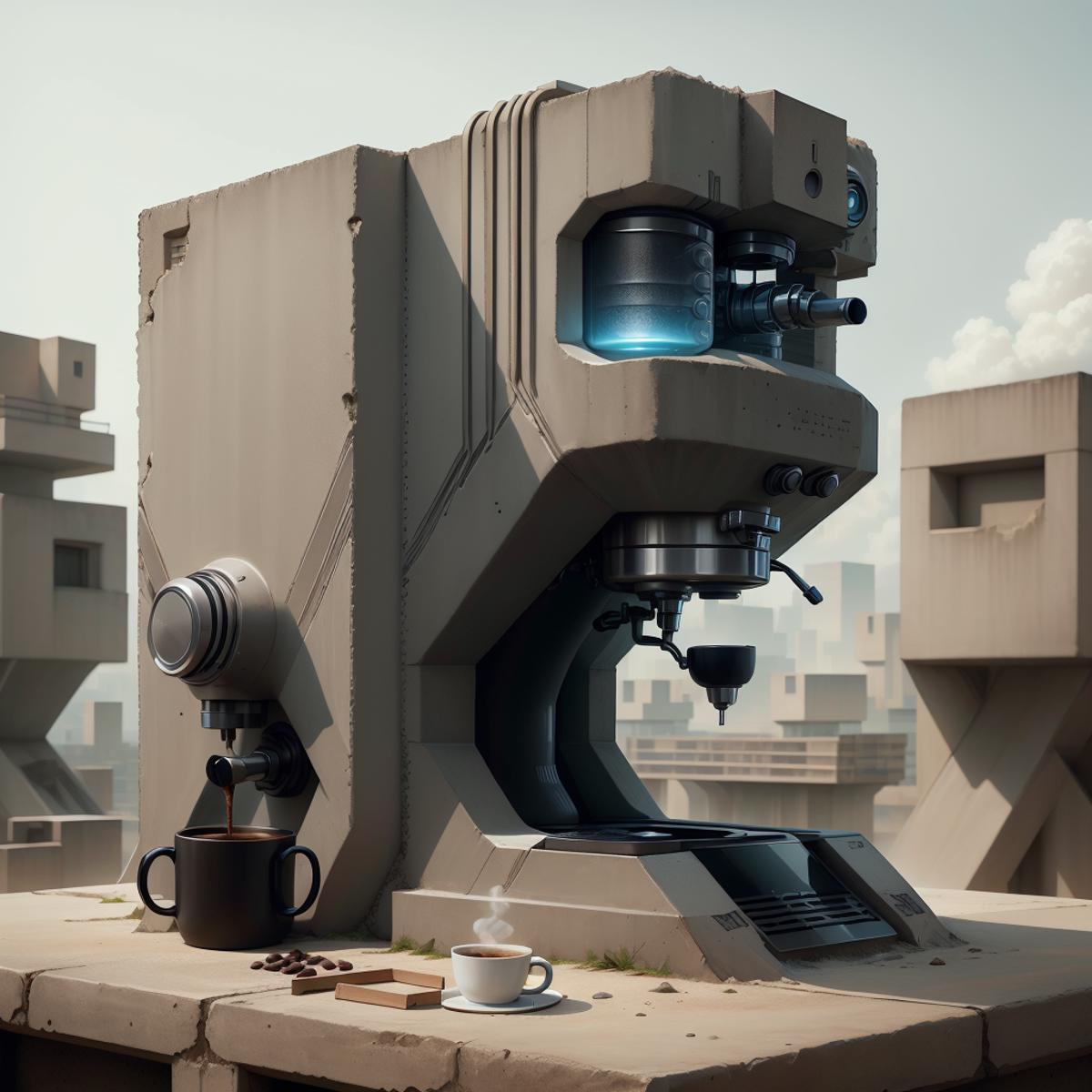 Brutalist tech - World Morph image by navimixu