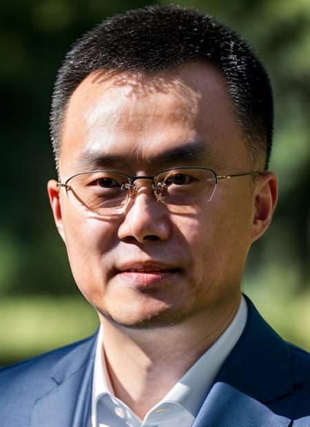 (masterpiece, best quality, awards winner) man, close up portrait Changpeng Zhao Binance CEO, glasses,   1 man,  epic character composition, by ilya kuvshinov, alessio albi, nina masic, sharp focus, natural lighting, subsurface scattering, f2, 35mm, film grain  
 <lora:CZ_2_CH:1>