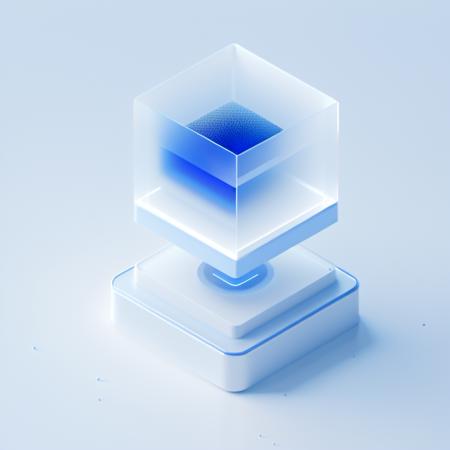 ((best quality, masterpiece)), blender, octane render, C4D, icon, (server:1.8),  ( laser metal, white frosted glass, metal material:1.2), transparent technology sense, studio_light, (Exquisite details, stunning details:1.2), flowing blue light, isometric, (white background:1.5), simple background,high contrast  <lora:NewsafeiconV2.1:1> <lora:xl_more_art-full_v1:0.6>