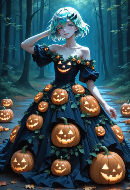 Haunted Harvest Gown | Experimental Halloween gown shit