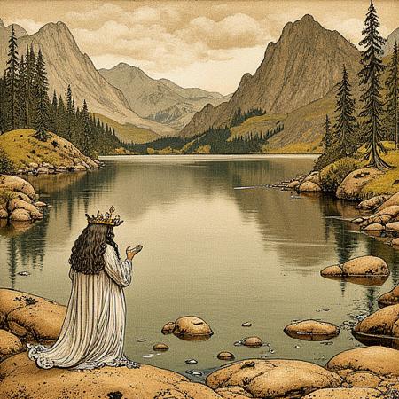 John Bauer Style - Swedish painter and illustrator FLUX v1.0