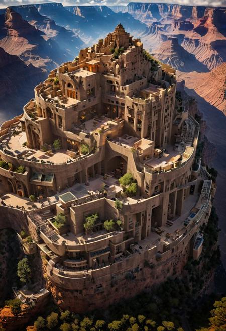 (The colonial city of the future, in the mist-filled Grand Canyon, on an unknown Earth-like planet, 2 moon on sky, Spaceship flight connects colonies, waterfulls:1.3), (Machu Picchu, a mountain settlement, incredibly spectacular:1.2), (Mario Botta:1.3), (avant-garde, future, reality, science fiction, photorealistic), (modern architecture:1.2), 
(Large Files, Ultra Realistic, 8K, 16k, FHD, HD, VFX, Perfect, Photography, composition, Architecture Sales Photography, Architecture Competition, Ultra High Resolution, Cinematography, High Resolution Image:1.1), (dramatic lighting, direct sunlight, ray tracing, clear shadow:1.2),  (real landscape:1.1), (blurred background:1.0), (urban background, more_details) ,
ac_neg1, great lighting, clear, hillscastel, extrusionbuilding, vertical