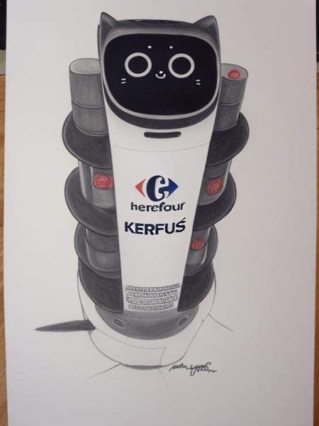 kerfusrobot pencil drawing <lora:hjkerfusrobot_v11:0.7>