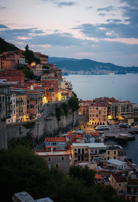 photo, photography, Fujifilm XT-4 Viltrox, Naples, Italy landscape, dusk, very intricate, very detailed, realistic. sharp, bright, colorful, film grain, high contrast, <lora:Anti-Blur:1><lora:Insane Detail Slider:0.25> <lora:flux.1_lora_flyway_Epic-detail_v2:0.3> <lora:fluxenhancer:0.25>