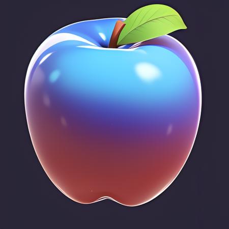 game icon institute,game icon,(The image is an apple), (blue), still life, game icon, official art, well-structured, HD, 2d, game item icon, future style, (white background). <lora:liwu:1>