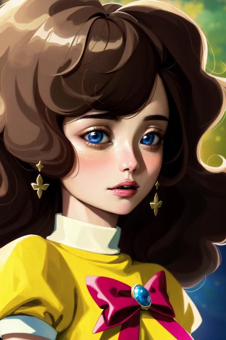 <lora:BeeFusion:1>,Bee from Bee and Puppycat,  (masterpiece, best quality, ultra-detailed, highres), perfect face,sidelighting, lustrous skin,(bloom), (shine), lighting, ray tracing, brown hair, 1girl, red bow, bow, long hair, plant, puffy sleeves, leaf, puffy short sleeves, hair bow, solo, ahoge, short sleeves, potted plant, upper body upper body, depth_of_field,very detailed background, highly detailed background, Masterpiece, Ultra detailed, great composition,Dynamic angle,[Bottle bottom],(close up), kawaii,(Highest picture quality), (Master's work),   depth of field, solo, extreme light and shadow, masterpiece, rich in detail, (fine features), (highest quality), (masterpiece), (detailed eyes), (beautiful) detailed,beautiful detailed eyes,(straight-on),(extremely detailed CG unity 8k wallpaper),(masterpiece), (best quality), (ultra-detailed), (best illustration),(best shadow), (neon rim lighting) ,perfect lighting , perfect anatomy , vivid colors,