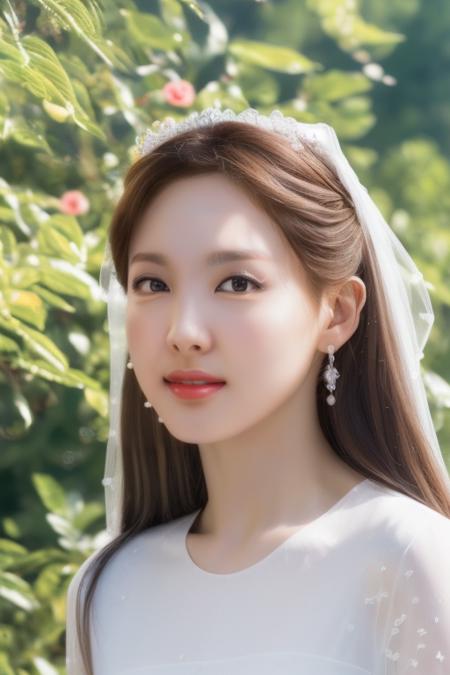 <lora:twiceNayeonV1.5:1>,Nayeon,(close-up photo:1.5),(pov:1.1),korean, woman, complex 3d render ultra detailed, portrait of beautiful woman, smile, moody portrait, striking features, beauty, intricate details, dramatic composition, tension, contrast, texture, realism, high-quality rendering, stunning art, high quality, film grain, Fujifilm XT3,swirly bokeh,(realistic, photo-realistic:1.4),RAW photo,physically-based rendering,(looking at viewer:1.4),(8k, best quality, masterpiece:1.2),(full body shot:1.1),octane render,extremely detailed CG, unity 8k wallpaper,(studio soft light, rim light,in forest,sunlight:1.2),standing,(a girl is wearing wedding dress:1.5),hyper realistic detail shiny skin,ultra detailed,(ultra realistic:1.5),(intricate:1.2),(photorealistic:1.4),1girl,(skinny:1.3),detailed background