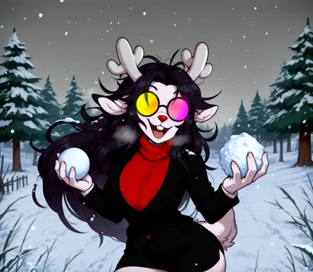 Spamelle (white) - Deltarune [OC] (Character) (NAI)