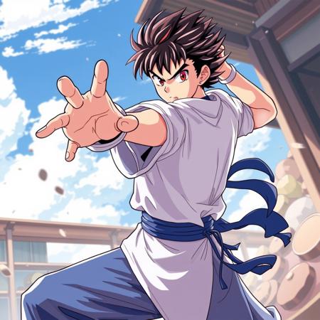 Shonen Anime Boy, Fighting Stance,