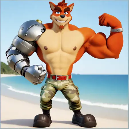 Crunch Bandicoot (Crash Bandicoot) | Pony & Illustrious