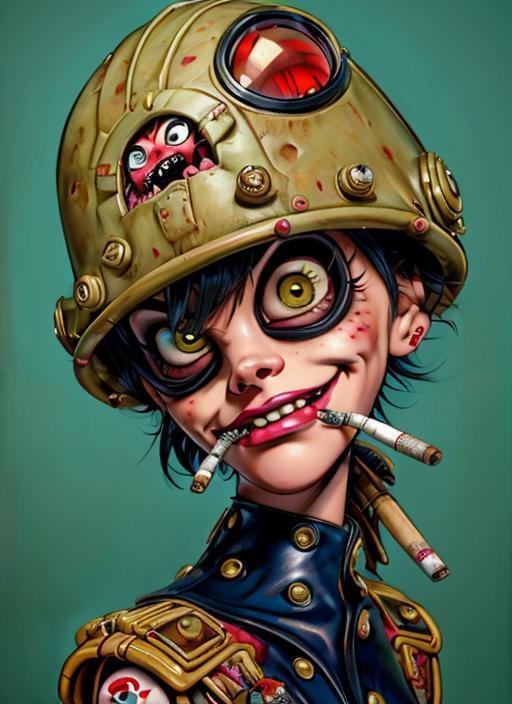 Jamie Hewlett Style (Gorillaz, Tank Girl) image by bugmaister