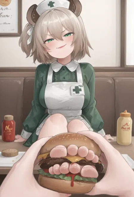 Feet in Burger