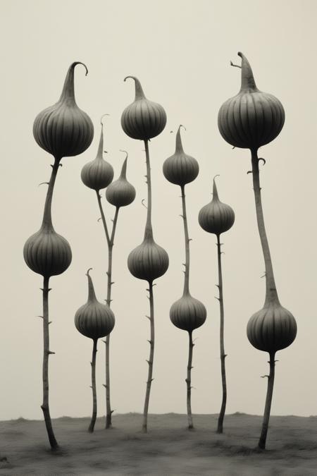 <lora:Gilbert Garcin Style:1>Gilbert Garcin Style - (oh no its dancing clowns again) ((beautiful monsoon papaya unriped ),(minimalism and intricate woodcutting)) (photography