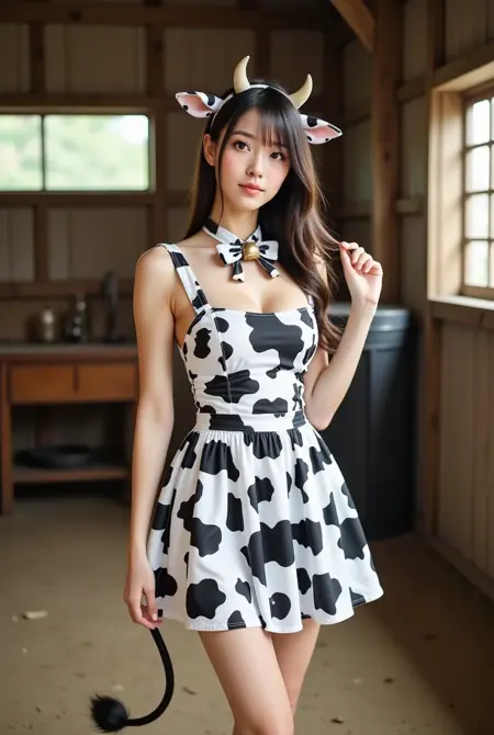 Cow Cosplay/Cow dress FLUX