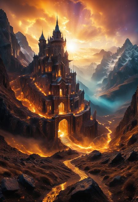 score_9, score_8_up, score_7_up,
(Fantasy Architecture): Otherworldly architecture, surreal elements, ethereal glow, intricate patterns, vibrant colors.
Asymmetric 1:3,Multiple exposure.
masterpiece, best quality, absurdres, Ultra-HD, 8K cinematic, award-winning, flawless, breathtaking, hyperdetailed, intricate details, ultra-fine details, very aesthetic, stunning composition, vibrant, incredible lighting, dynamic angle, dramatic perspective, foreground elements, layered visuals, atmospheric depth, grand scale, intricate background details, dramatic background lighting, subtle atmospheric perspective, sharp focus, professional studio lighting, detailed bokeh, soft diffused lighting, ethereal glow, mystical light, dreamlike atmosphere, surreal elements, otherworldly landscapes, subtle magic, transcendental serenity, translucent effects, shimmering particles, vivid and rich colors, soft wind effect, beautiful climate change. Expansive mountain range, dramatic perspective, layered visuals, atmospheric depth, golden hour, ethereal glow.
aidmaimageupgrader, Newfantasycore