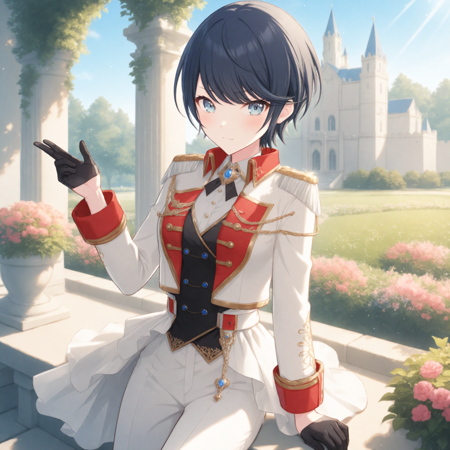 Illuminated Courtyard Knight Attire (Hoshino Ichika) / Project SEKAI IllustriousXL