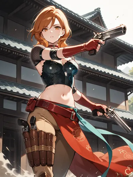 戦国BASARA - 雑賀孫市 (Sengoku Basara - Saika Magoichi) illuXL