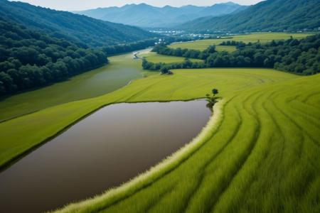 Rice terrace, bright