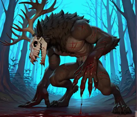 Wendigo for [PonyXL|Illustrious]