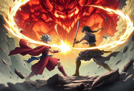 anime, epic battle
