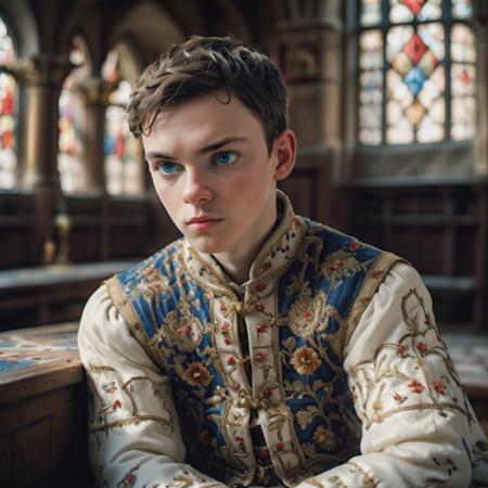 highly detailed candid photo of servant (male), 


1boy, solo, short hair, blue eyes, embroidered jacket, white jacket, stained glass, sitting, upper body, black hair, looking to the side,    indoors,  depth of field,   blurry background, (medieval parlor:1.3)

depth of field, blurry background,

masterpiece, best quality:1.1, 

ultra photoreal,
photorealistic:1.0, 
depth of field:1.1, 
(edge lighting:1.2),
(shadow play:1.2),

as photographed by Nathan Wirth
