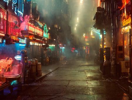 city street <lora:Blade Runner 1982:1>, (cinematic look:1.4), soothing tones, insane details, intricate details, hyperdetailed, low contrast, soft cinematic light, dim colors, exposure blend, hdr, faded, slate gray atmosphere