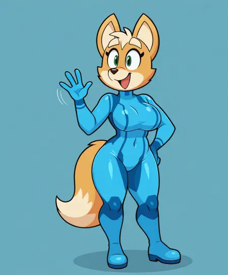 Zero Suit Fox (PonyXL V6/Illustrious XL)