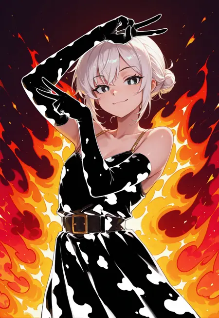 Inverted Cow Print pattern illustrious + pony