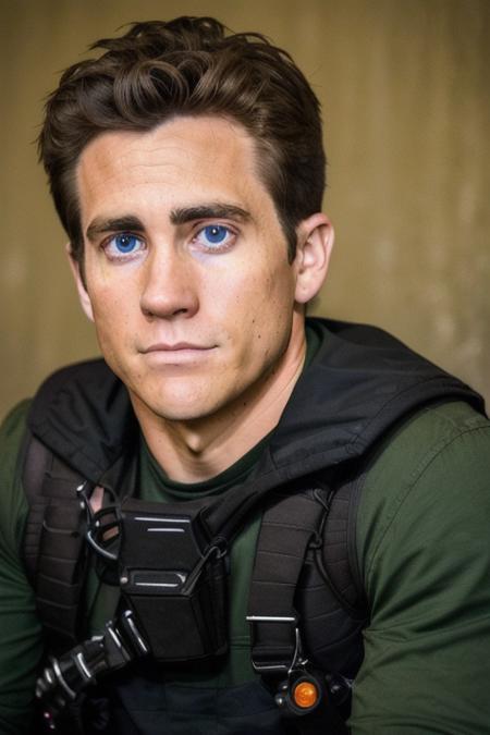 a man, 24 years old, 26 years old, in an adventure film, candid shot, amateur, upper body up, perfect face, clear eyes, raw, 8k, uhd, cinematic lighting, a dark night, looking at camera, <lora:jakeGyllenhall:1>