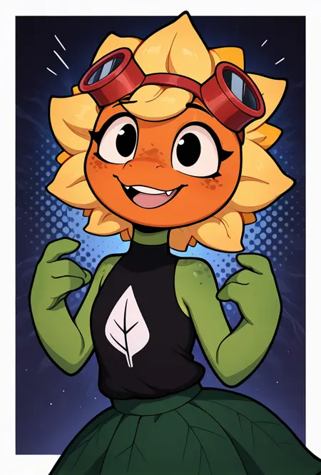 Solar Flare -- Plants vs. Zombies heroes PVZ Human and Anthro   Noob v-pred + illust + 1.5