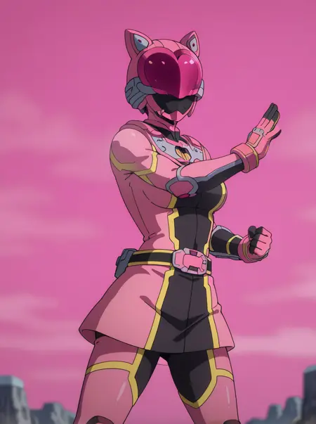 Kizuna Pink - The Red Ranger Becomes an Adventurer in Another World