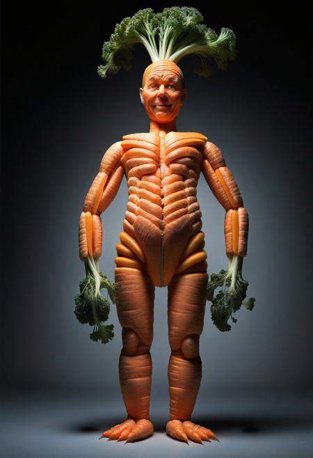 man made of carrot