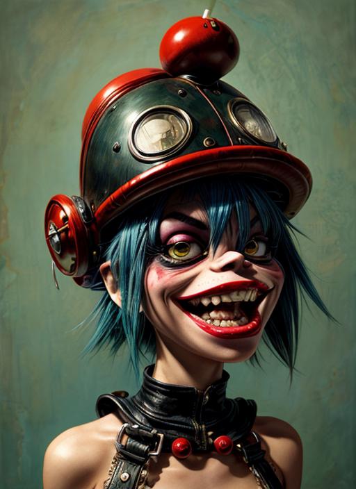 Jamie Hewlett Style (Gorillaz, Tank Girl) image by bugmaister