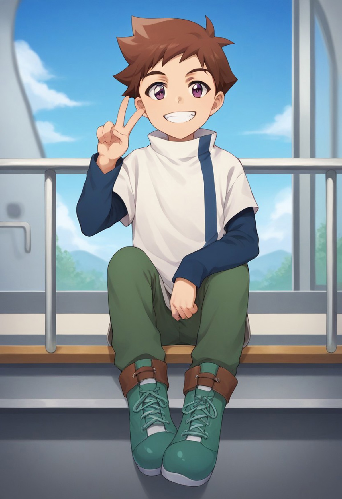 score_9, score_8_up, score_7_up, source_anime, highly detailed,
hayato, 1boy, solo, brown hair, male focus, smile, looking...