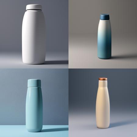 3D Product render, futuristic ((ceramic)) bottle, finely detailed, purism, ue 5, a computer rendering, minimalism, octane render, 4k