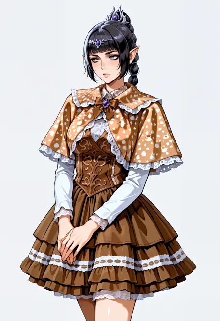 Cottagecore Retro Fawn Capelet