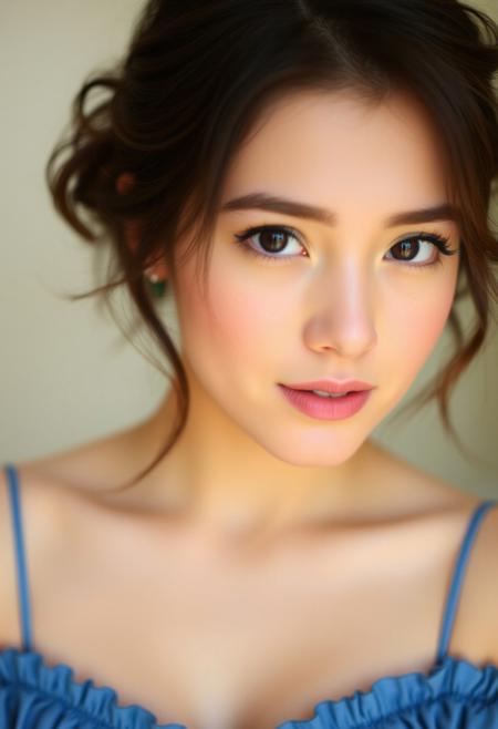 pretty beauty lovely busty chesty curvy decollete young cute face