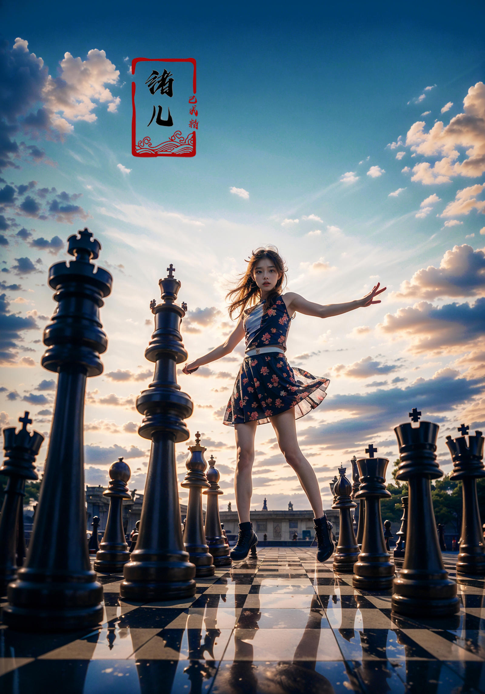 绪儿-棋中世界Chessboard world image by XRYCJ