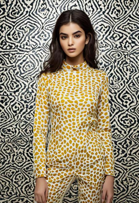 Persian Girl.(High Fashion Editorial Photography by David Brandon Geeting and Melanie Friend:1.2), award winning,
(aesthetic of precisionism with mottled atmosphere:0.5), distortion, clear visuals, f/5.6, symmetry and balance,
iconoclastic stroke of genius with skillful details,
(patterned and yellow colors:0.1), <lora:MJ52:0.5>