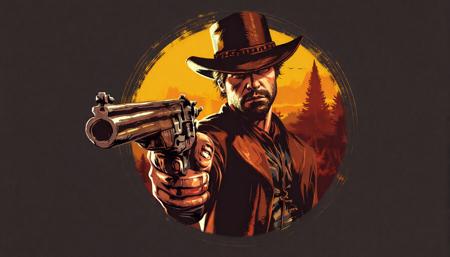 red dead redemption art style ZImageTurbo