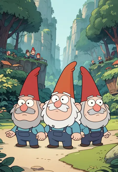 Gravity Falls Gnomes