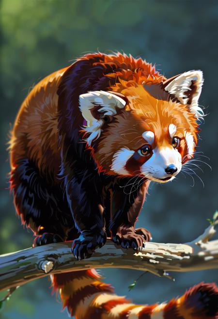 Illustrious Animals - Red Panda illust