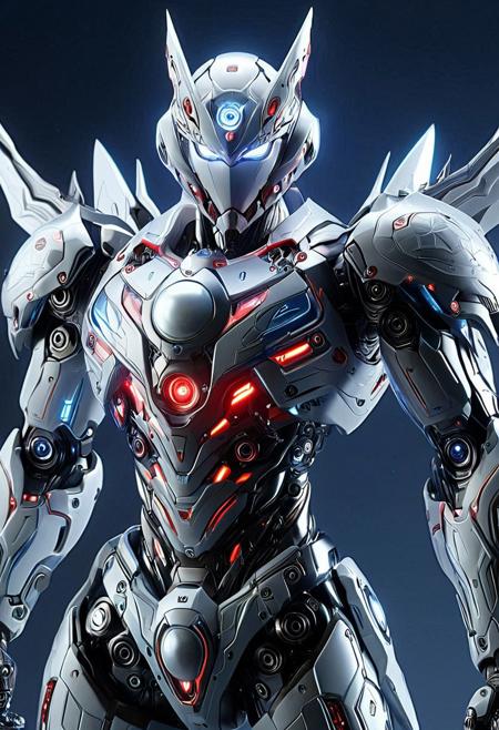 score_9, score_8_up, score_7_up,
anime style,masterpiece, best quality, award-winning, **anime style, dynamic poses, detailed mecha design, explosive effects**, close-up, **young male pilot (Lucifer002 style, energetic and direct) in a sleek, powerful mecha, whose internal energy conduits are visible as pulsating pearl "dragon veins" beneath semi-transparent armor plating**, bright red and blue highlights, metallic silver body, sharp focus, **pearls form core power source and flexible joints, glowing with intense internal light**, detailed cockpit interior, action lines, memorable impact, high-fidelity render
Pearlum.