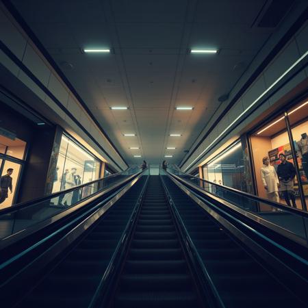 Tu es seul. Tu le sais. Pourtant, ce centre commercial semble respirer.
Les escalators roulent dans le vide, grinçant sous un poids invisible. Les néons clignotent sporadiquement, projetant des ombres fuyantes sur les murs défraîchis. Partout, des devantures de magasins sans nom, vitrines poussiéreuses où rien n’a été vendu depuis des décennies.
L’air est épais, chargé d’une odeur indéfinissable—un mélange de plastique fondu, de métal rouillé et d’une odeur plus douce, presque sucrée, qui n’a rien à faire ici. Tu n’entends rien. Pas de musique d’ambiance. Pas de voix. Pas de pas. Mais, parfois, un haut-parleur grésille et laisse échapper un message haché, incompréhensible, comme une annonce pour une promotion qui n’a jamais eu lieu.
Les mannequins dans les vitrines sont figés dans des poses absurdes, certains renversés, d’autres manquant un bras ou une tête. Leurs visages sont lisses, trop lisses, comme si quelque chose avait voulu les effacer. Une pancarte au sol indique : “Niveau 2 : Espace restauration”. Pourtant, il n’y a pas d’escalier.
Au loin, une porte de service claque doucement contre son encadrement, poussée par un courant d’air inexistant.