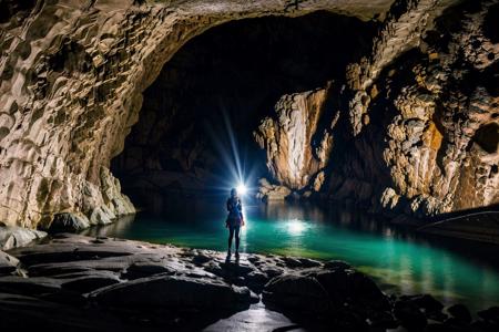 <lora:sondoong-000010:0.7>, cave, sondoong, forest, plant, from above, 
1girl, a stunning photo with beautiful saturation, ((far shot)), ultra high res,(realistic:1.4)),deep shadow,(best quality, masterpiece), pale skin, dimly lit, shade, flustered, blush, highly detailed, ((full body:1.3)), skinny, BREAK depth of field, film grain, wrinkled skin, looking at viewer, knee,  warm smile, ((cave adventure costume)),, (masterpiece,best quality:1.5)