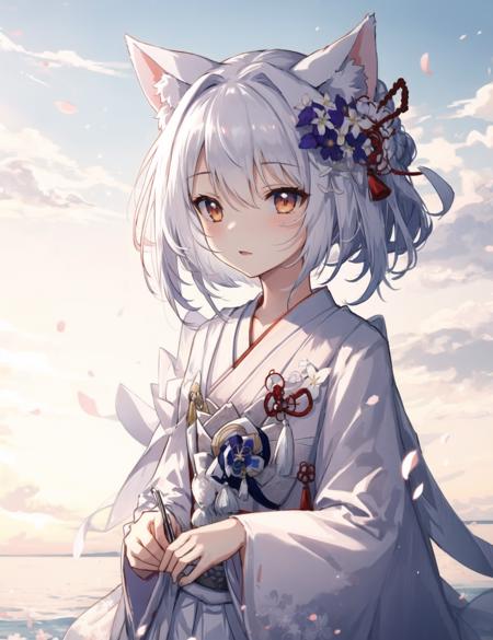 1girl, cowboy shot,
yukikaze \(the warmth of spring\) \(azur lane\), shiromuku,
<lora:yukikaze_the warmth of spring:1>, masterpiece, best quality,