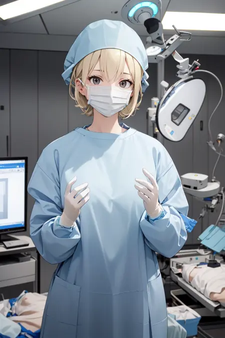 Surgeon Hands Up