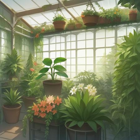 Gr33nhouse greenhouse,plant, window, day, flower, potted plant