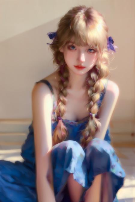 XIN Realistic Illustration Thick painted Half body Portrait v1